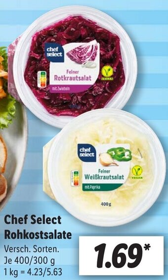 Lidl Chef Select Rohkostsalate 400/300 g Angebot