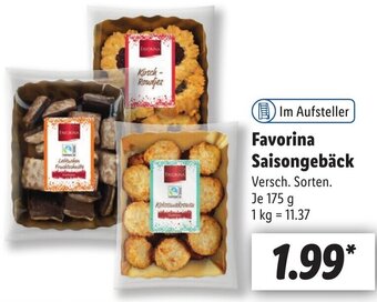 Lidl Favorina Saisongebäck 175 g Angebot