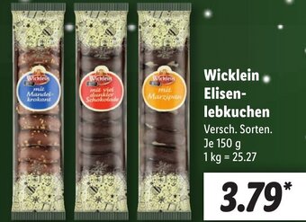 Lidl Wicklein Elisenlebkuchen 150 g Angebot