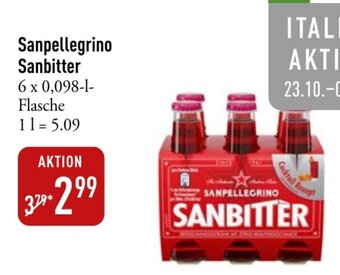 Galeria Markthalle Sanpellegrino Sanbitter 6*0.098L Angebot