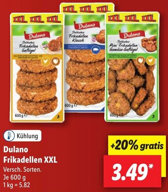 Lidl Dulano Frikadellen XXL 600 g Angebot