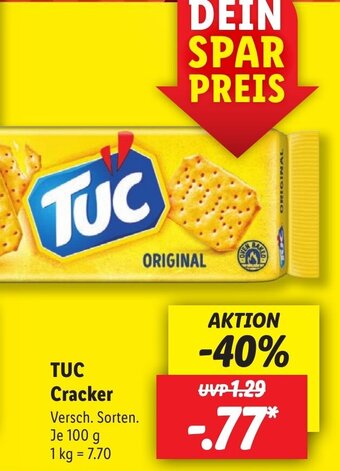 Lidl TUC Cracker 100 g Angebot