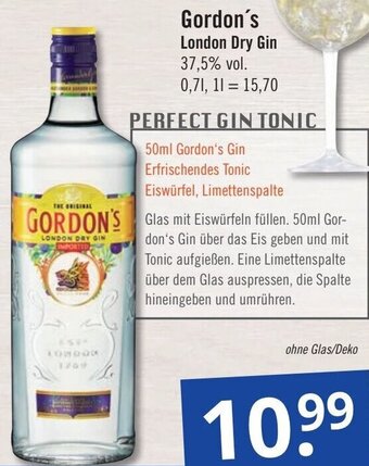 GetränkePartner Gordon's London Dry Gin 0,7 L Angebot