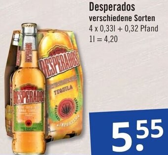 GetränkePartner Desperados 4x0,33 L Angebot