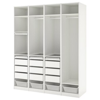 IKEA Pax schrankkombination weiß 200x58x236 cm Angebot