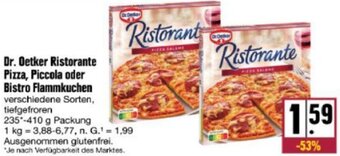 nah & gut Dr. Oetker Ristorante Pizza, Piccola oder Bistro Flammkuchen 235-410 g Packung Angebot