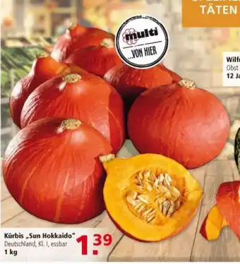 Multi Markt Kurbis sun hokkaido 1kg Angebot