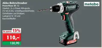 L. STROETMANN GROSSMARKT Metabo Akku Bohrschrauber PowerMaxx BS 12 Angebot