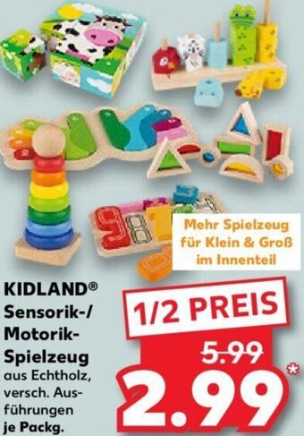 Kaufland KIDLAND Sensorik/Motorik Spielzeug Angebot