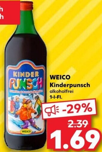 Kaufland WEICO Kinderpunsch 1 L-Fl. Angebot