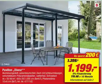 toom Baumarkt Pavillon Diana Angebot