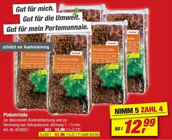 toom Baumarkt Pinienrinde 60L Angebot