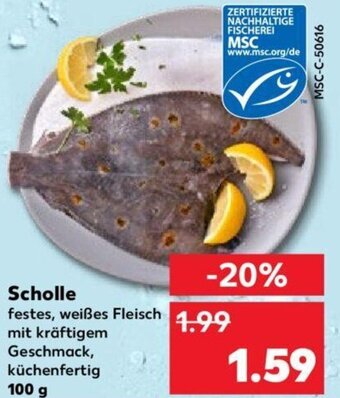 Kaufland Scholle 100 g Angebot