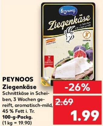 Kaufland PEYNOOS Ziegenkäse 100 g Packg. Angebot