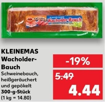 Kaufland KLEINEMAS Wacholder-Bauch 300 g Stück Angebot