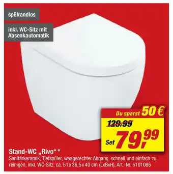 toom Baumarkt Stand WC Rivo Angebot