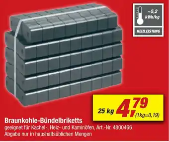 toom Baumarkt Braunkohle Bündelbriketts Angebot