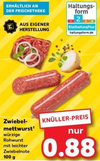 Kaufland Zwiebelmettwurst 100 g Angebot