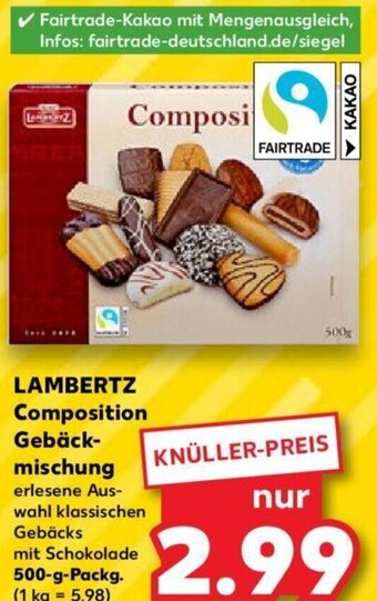 Kaufland LAMBERTZ Composition Gebäckmischung 500 g Packg. Angebot