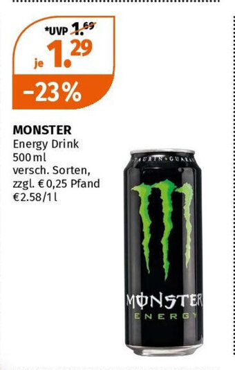 Müller MONSTER Energy Drink 500 ml Angebot