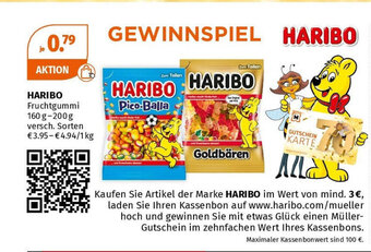 Müller HARIBO Fruchtgummi 160 g-200g Angebot