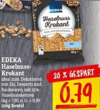 NP Discount EDEKA Haselnuss-Krokant 100 g Beutel Angebot