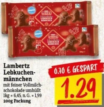 NP Discount Lambertz Lebkuchenmännchen 200g Packung Angebot