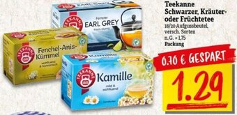 NP Discount Teekanne Schwarzer, Kräuter oder Früchtetee Angebot