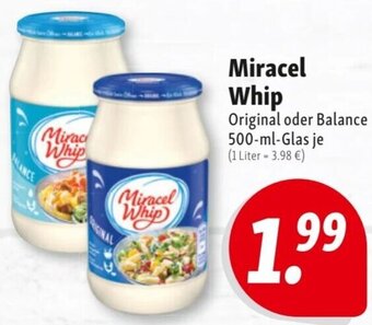 Nah & Frisch Miracel Whip 500 ml Glas Angebot