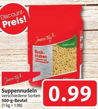 Markant Jeden Tag Suppennudeln 500 g Beutel Angebot