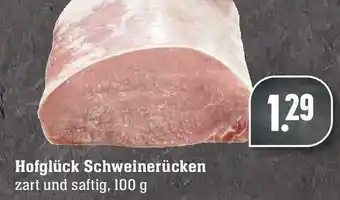 E-Center Hofglück Schweinerücken 100g Angebot