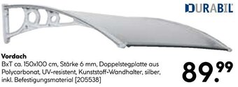BayWa DURABIL Vordach Angebot