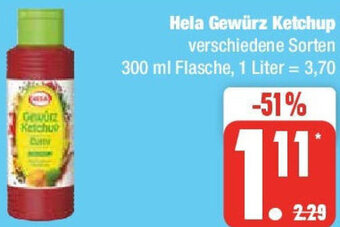 Edeka Hela Gewürz Ketchup 300 ml Flasche Angebot