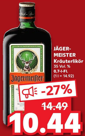 Kaufland JÄGERMEISTER Kräuterlikör 0,7 L-Fl. Angebot