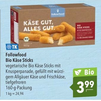 CITTI Markt followfood Bio Käse Sticks 160g Angebot