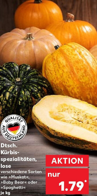 Kaufland Dtsch. Kürbisspezialitäten, lose Angebot