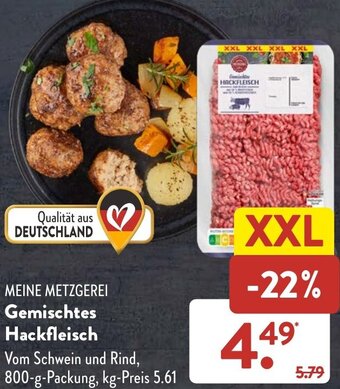 Aldi Süd MEINE METZGEREI Gemischtes Hackfleisch 800 g Packung Angebot