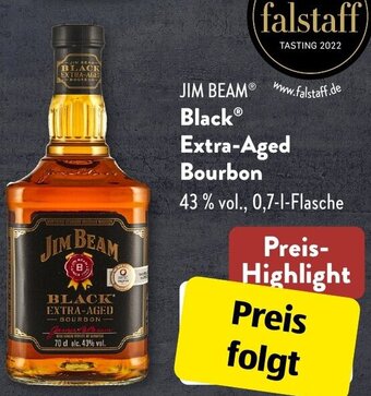 Aldi Süd JIM BEAM Black Extra-Aged Bourbon 0,7 L Flasche Angebot