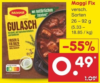 Netto Marken-Discount Maggi Fix 26-92 g Angebot