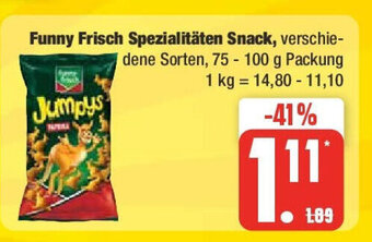 Marktkauf Funny Frisch Spezialitäten Snack 75 - 100 g Angebot