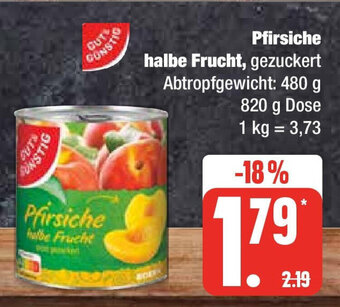 Marktkauf Gut & Gunstig Pfirsiche halbe Frucht 820 g Angebot