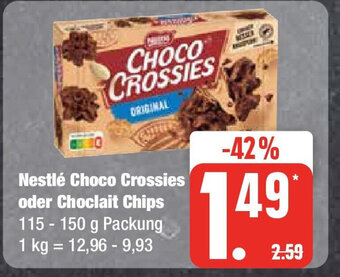 Marktkauf Nestlé Choco Crossies oder Choclait Chips 115 - 150 g Angebot