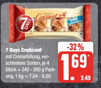 Marktkauf 7 Days Croissant 240 - 260 g Angebot