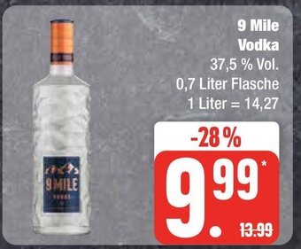 Marktkauf 9 Mile Vodka 0,7 Liter Angebot