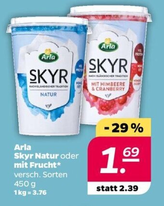 NETTO Arla Skyr Natur oder mit Frucht 450 g Angebot