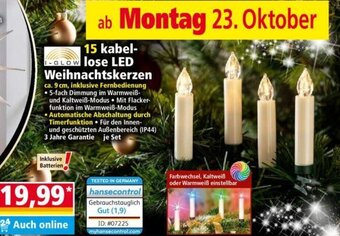 Norma I GLOW lose LED Weihnachtskerzen Angebot