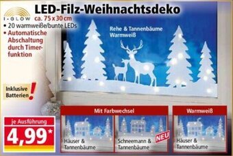 Norma I-GLOW LED-Filz-Weihnachtsdeko Angebot