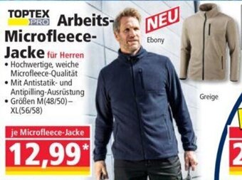 Norma TOPTEX Arbeits- Microfleece-Jacke Angebot