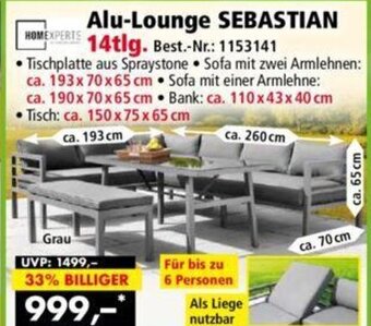 Norma Alu-Lounge SEBASTIAN 14tlg. Angebot