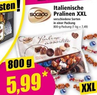 Norma Italienische Socado Pralinen XXL 800 g Angebot